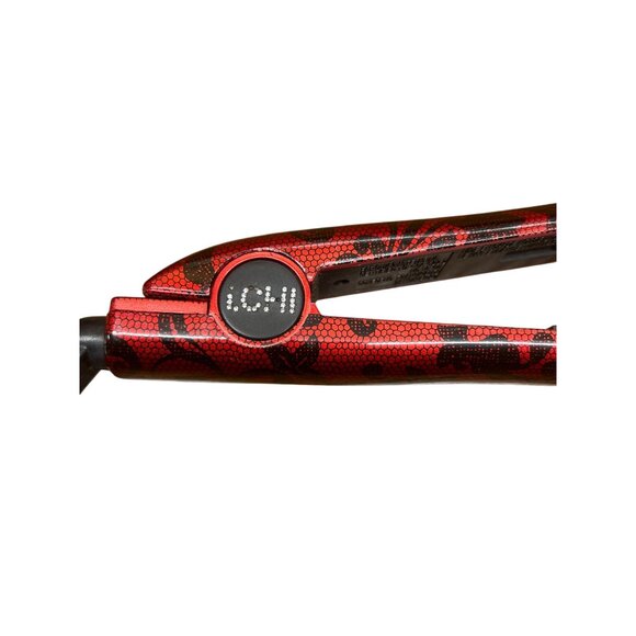 Chi Ceramic 1” Hair Straightener Flat Iron Black and Red Plaid i.Chi Exclusive - Picture 3 of 4